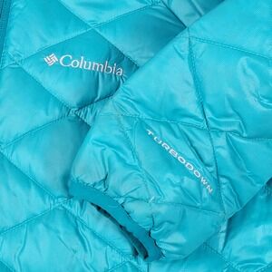 Columbia Womena TurboDown Omni Heat Insulated Quilted Jacket Teal Size Medium